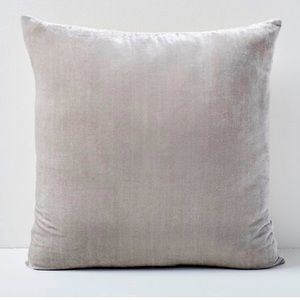 West Elm Lush Velvet Pillow Covers Gray